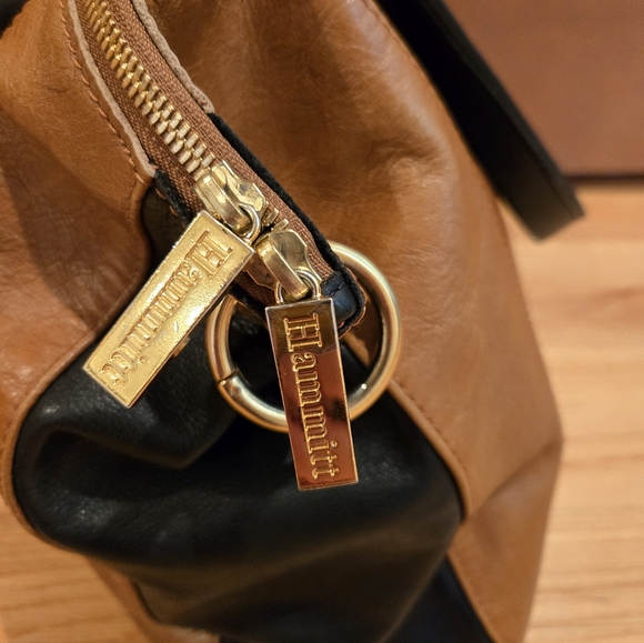 Hammitt Daniel Cognac/Black Leather Medium Handbag - Picture 11 of 16